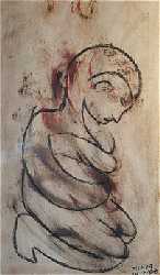 Oleo sobre papel. Julho/1988.